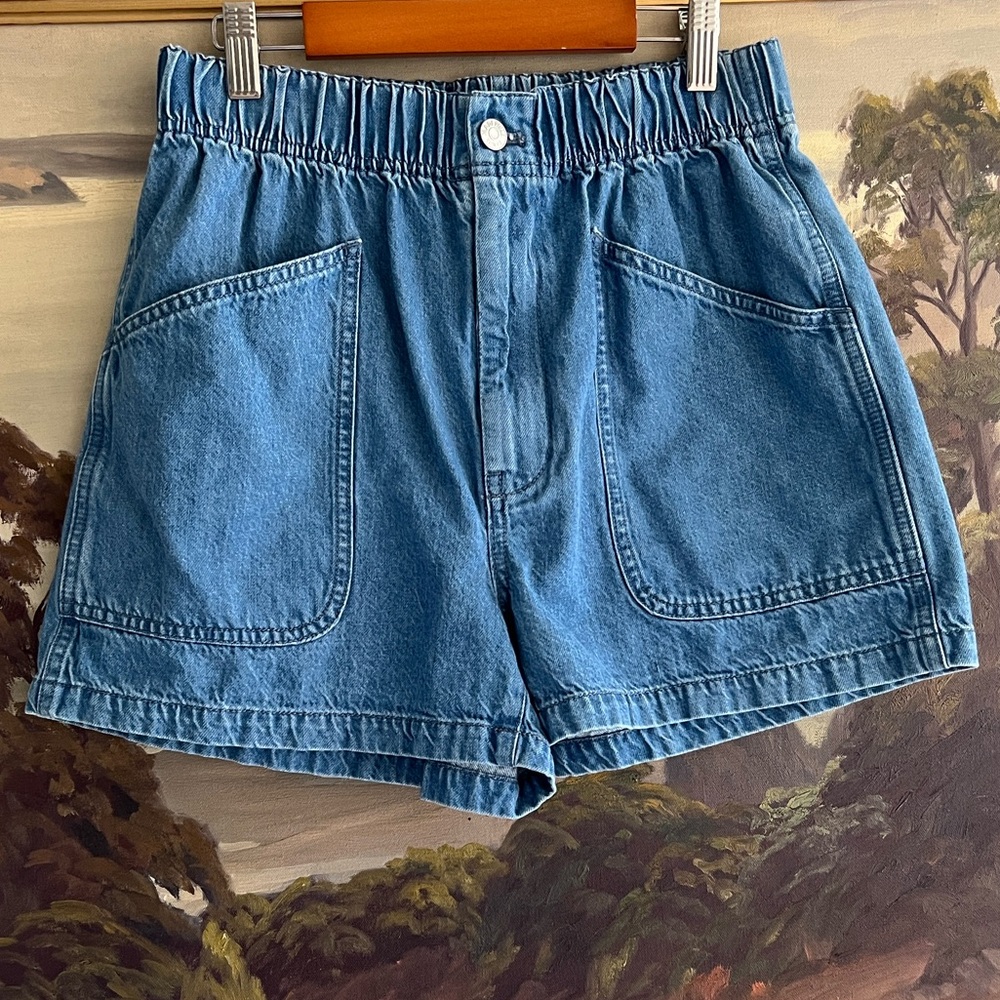 Madewell Women's Blue Denim Shorts Size 26 - Picture 2 of 10